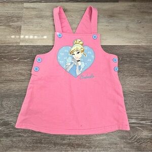 Disney Baby Cinderella Pink Overall Dress 24M